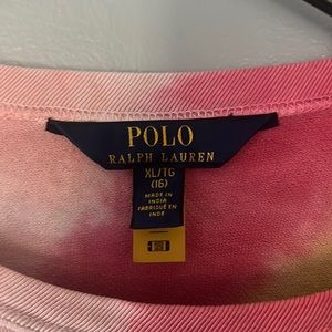 Ralph Lauren polo size(16)?tye dye sweatshirt $25